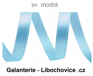 Stuha atlasová 6mm (14506/mo) - modrá