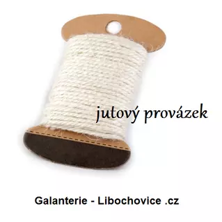 Jutový provázek na lapače snů Ø2 mm 310140