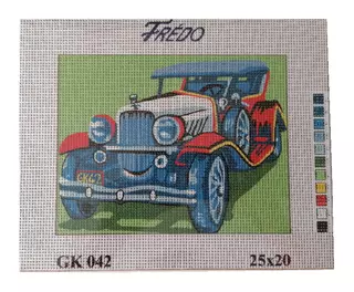 Obrázek na vyšívání 25X20 (sada předloha + příze) - auto GK042