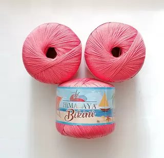 Háčkovací příze Bikini 80606 (jako Jesenka) - růžová