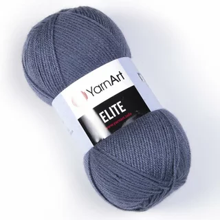 Pletací příze Elite 842 šedo-modrá