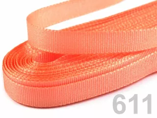 Stuha taftová šíře 0,9 cm - 9/611 lososová