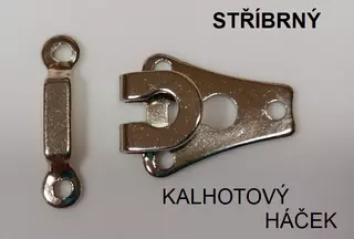 Háček kalhotový 85006 - stříbrný