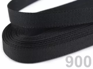Stuha taftová šíře 0,9 cm - 9/900 černá