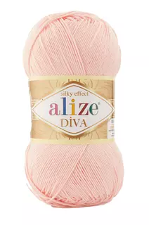 Příze Alize Diva 143 - pudrovo růžová