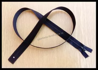 Zip cíchový 90cm - černý