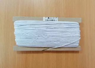 Klobouková guma pruženka 1,2mm (52017/b) - bílá