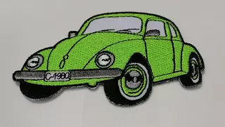 Dětské nažehlovací záplaty ZD17 - auto zelené
