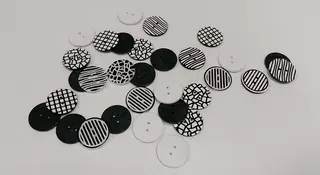 Knoflík plastový 20 mm - MIX motivů
