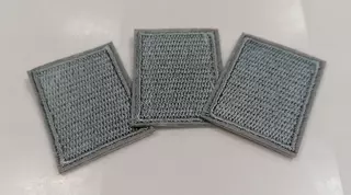 Nažehlovací záplaty ZD19 obdélník 4x3cm - černá