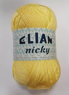 Pletací příze Elian Nicky 364 - žlutá