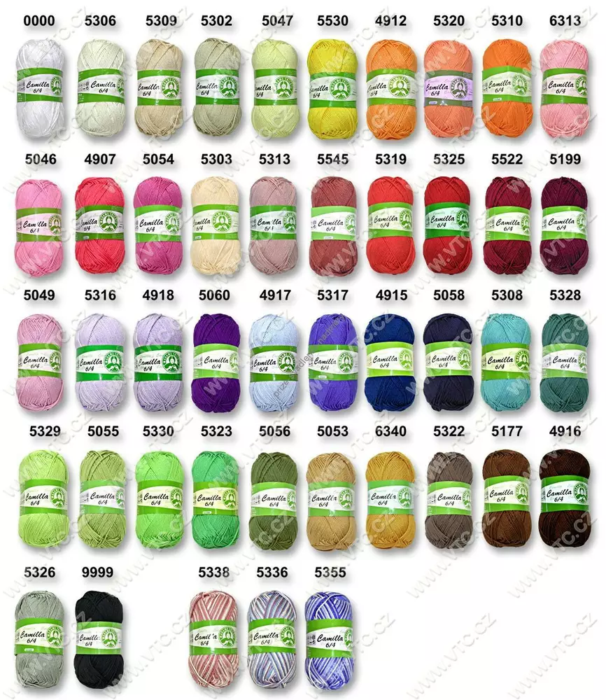 Pletací příze Camilla 5310 - červenooranžová