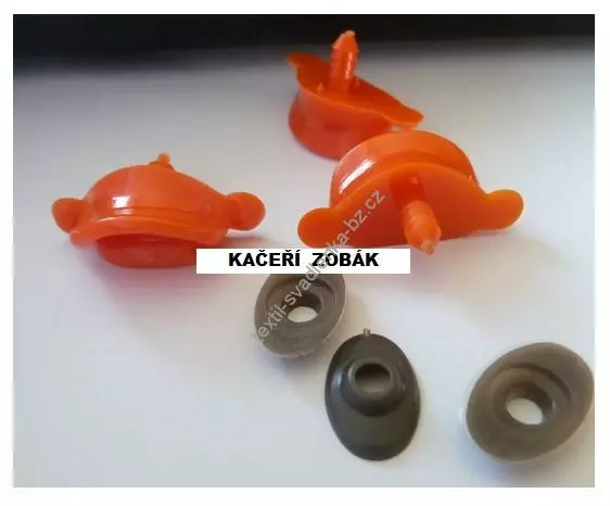 42- bezpečnostní oči s víčkem a čočkou uprostřed - 10mm - bílá