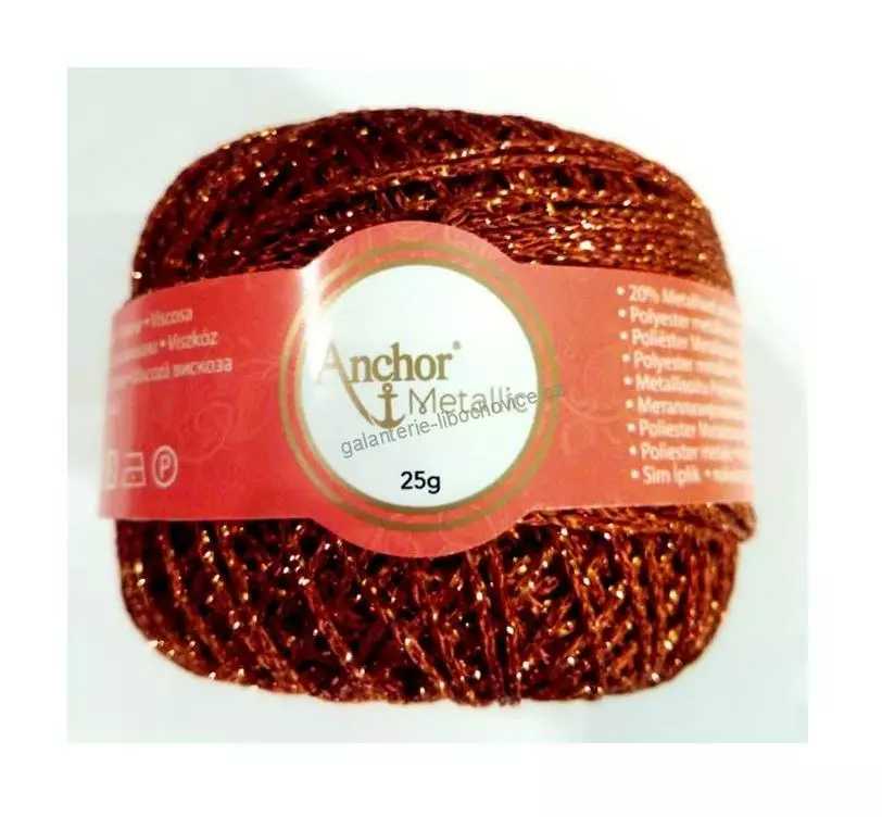 Háčkovací a připlétací příze Anchor 314 - bronzová