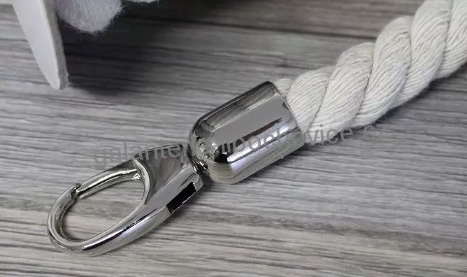 Koncovka na ucha na tašky s karabinou - 15mm